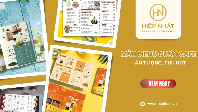 Mẫu menu quán cafe ấn tượng, thu hút nhất 2025