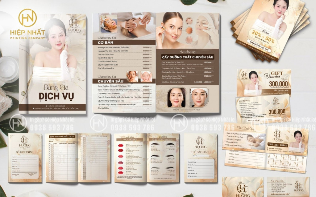 những mẫu menu đẹp nhất cho spa