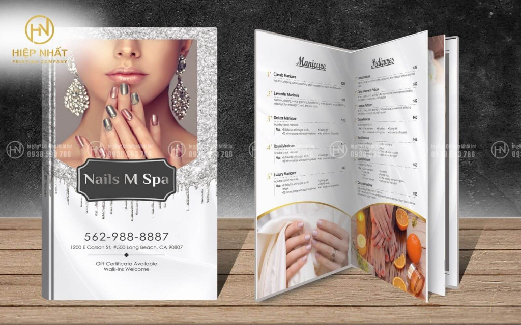 Thiết kế menu style Âu Mỹ