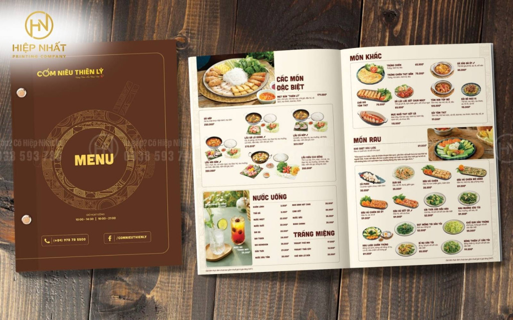 Thực đơn quán cơm niêu