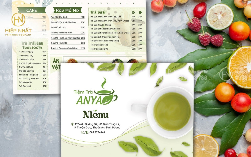 Menu tươi mới, hình ảnh sống động, thu hút người xem