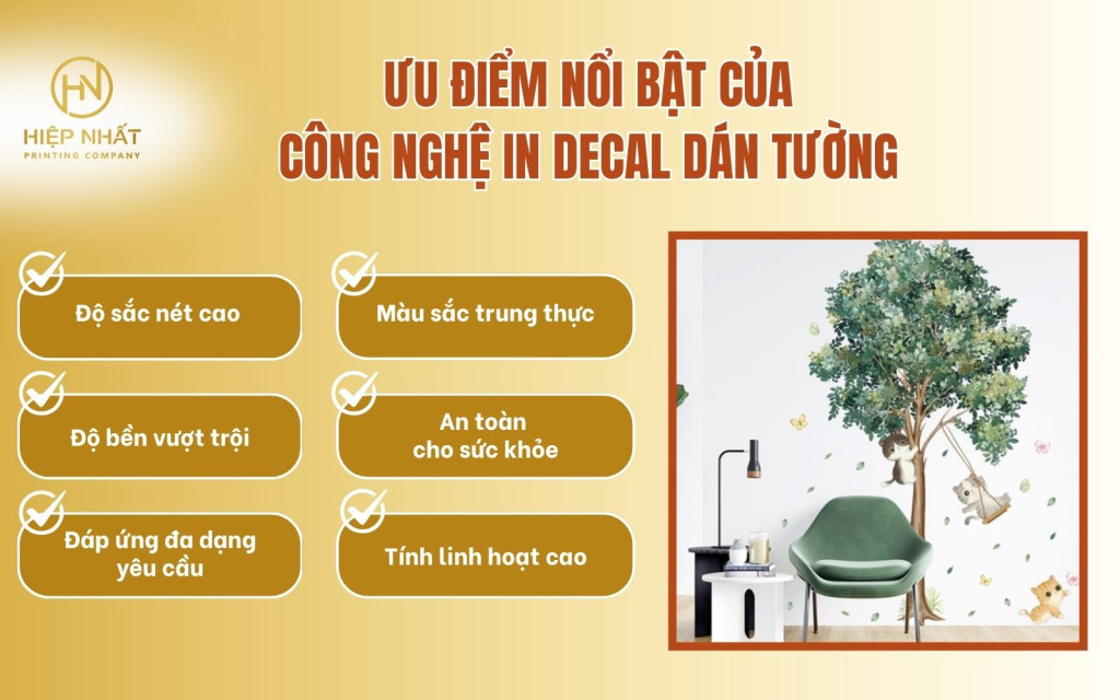 Công nghệ in decal hiện đại mang lại nhiều lợi ích nổi bật