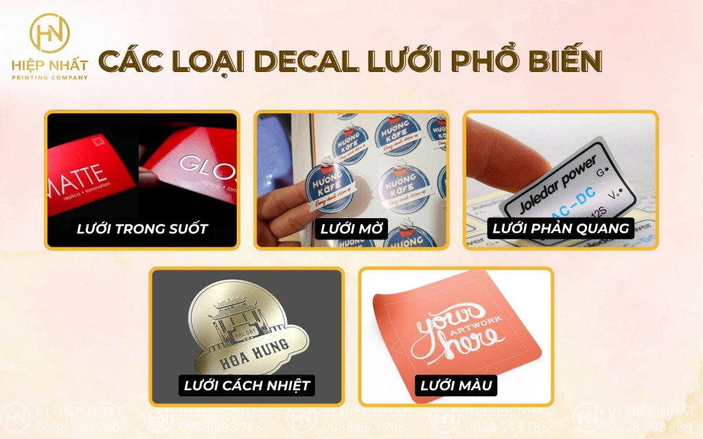 Chất liệu decal lưới Chất liệu decal lưới