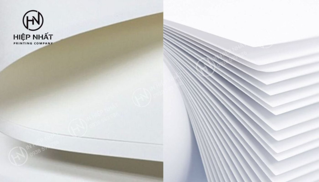 Giấy Couche Gloss tạo hiệu ứng bóng sáng nổi bật