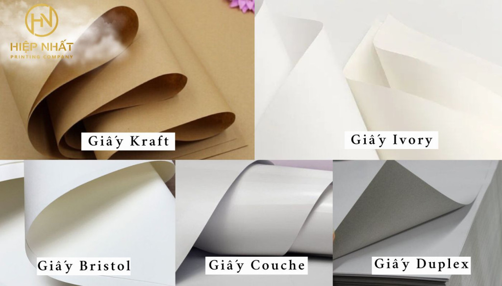 Chất liệu giấy in menu tiệc cưới