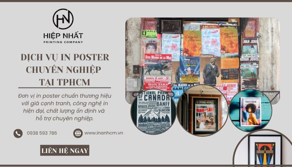 Dịch vụ in poster chuyên nghiệp giá rẻ TPHCM
