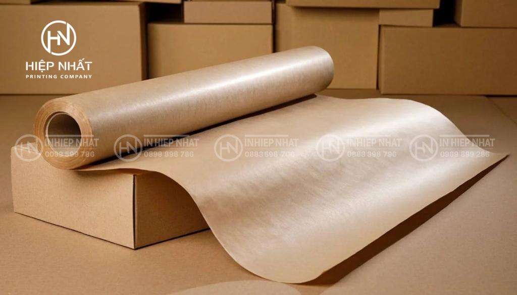 Giấy Kraft có màu nâu tự nhiên, bền chắc và thân thiện với môi trường