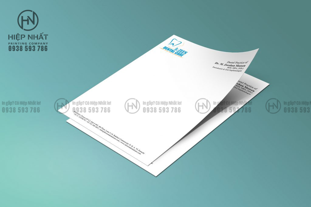 dịch vụ in giấy tiêu đề