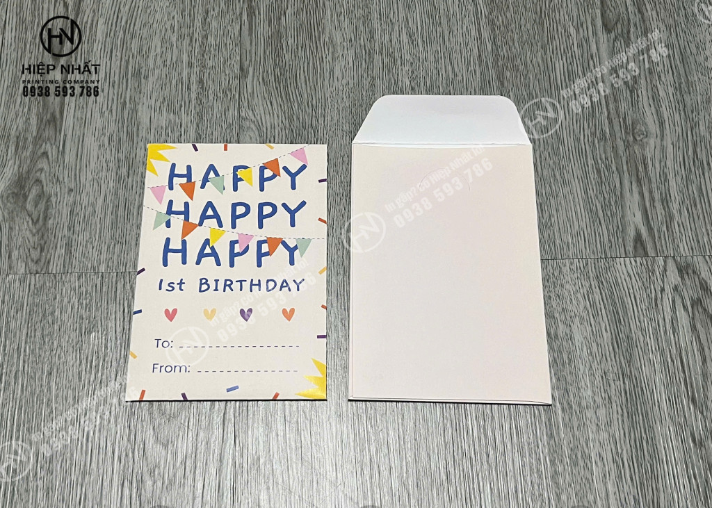 Mẫu phong bì Happy phù hợp chúc mừng sinh nhật
