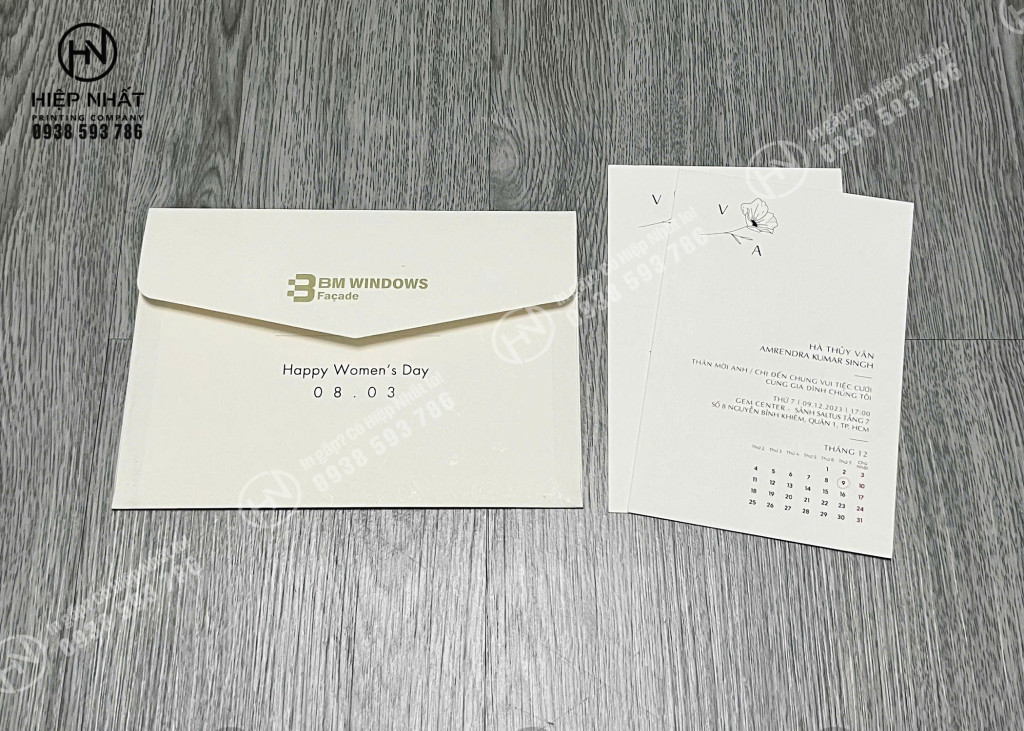 Mẫu phong bì Vân phù hợp mời sự kiện sang trọng