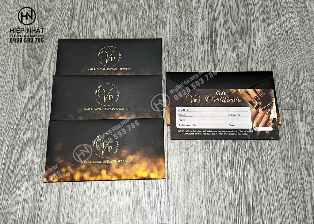 Mẫu phong bì thư đựng thẻ vip chuyên nghiệp, hiện đại tại TPHCM