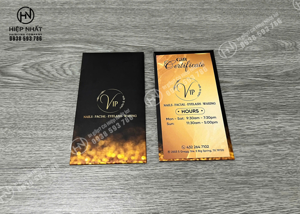 Mẫu phong bì sang trọng, độc đáo tại In Hiệp Nhất