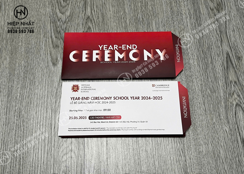 Mẫu phong bì mang màu sắc tinh tế, mang vẻ chuyển nghiệp