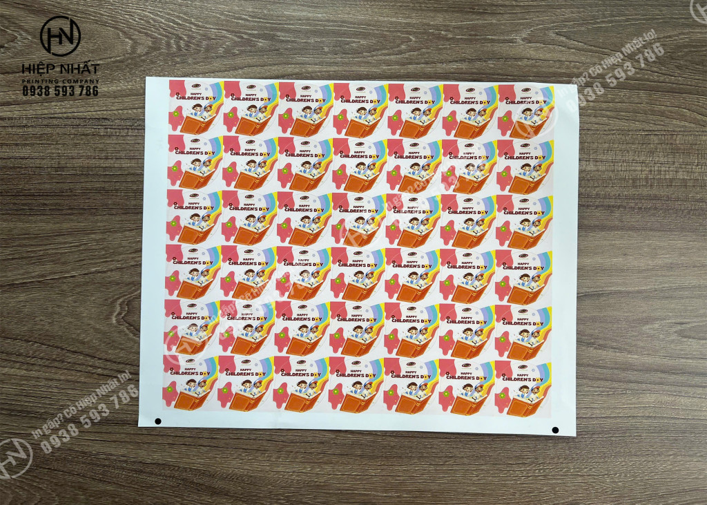 Mẫu in tem nhãn Child dán vở cho học sinh có sẵn tại In Hiệp Nhất
