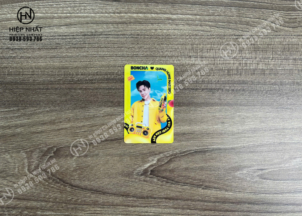 Mẫu in thẻ nhựa PVC theo yêu cầu in hình idol thần tượng