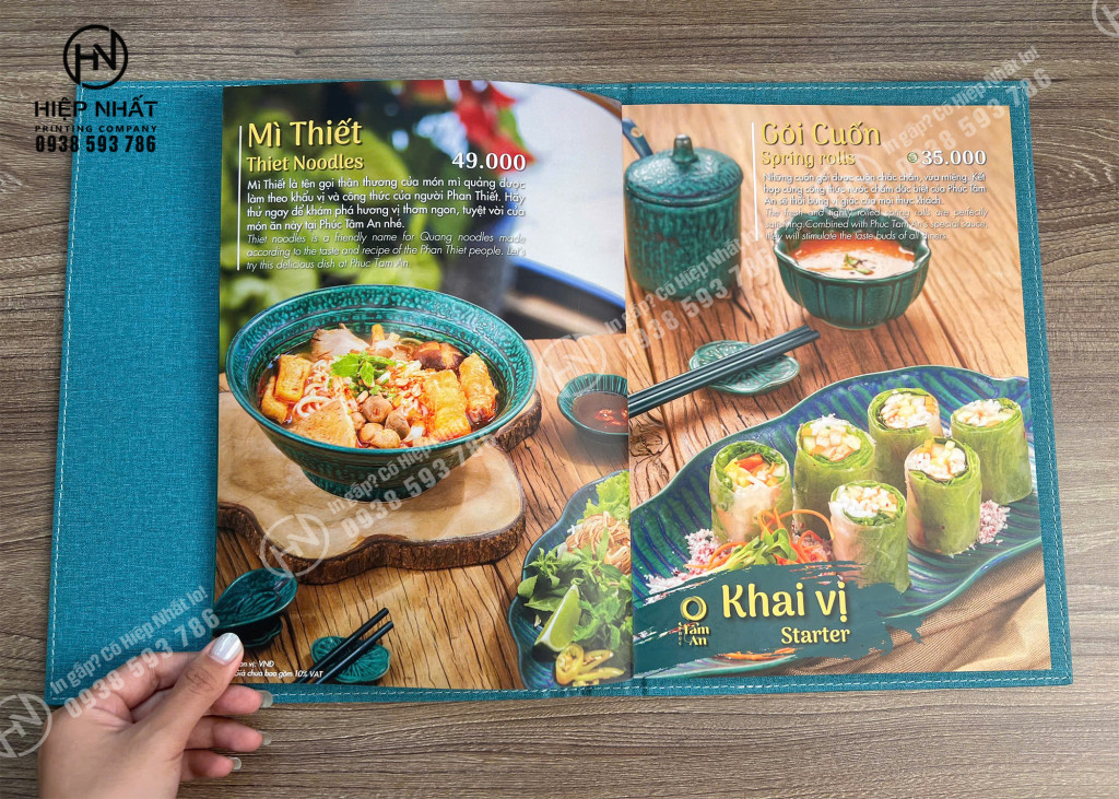 Menu mang cảm giác thuần chay