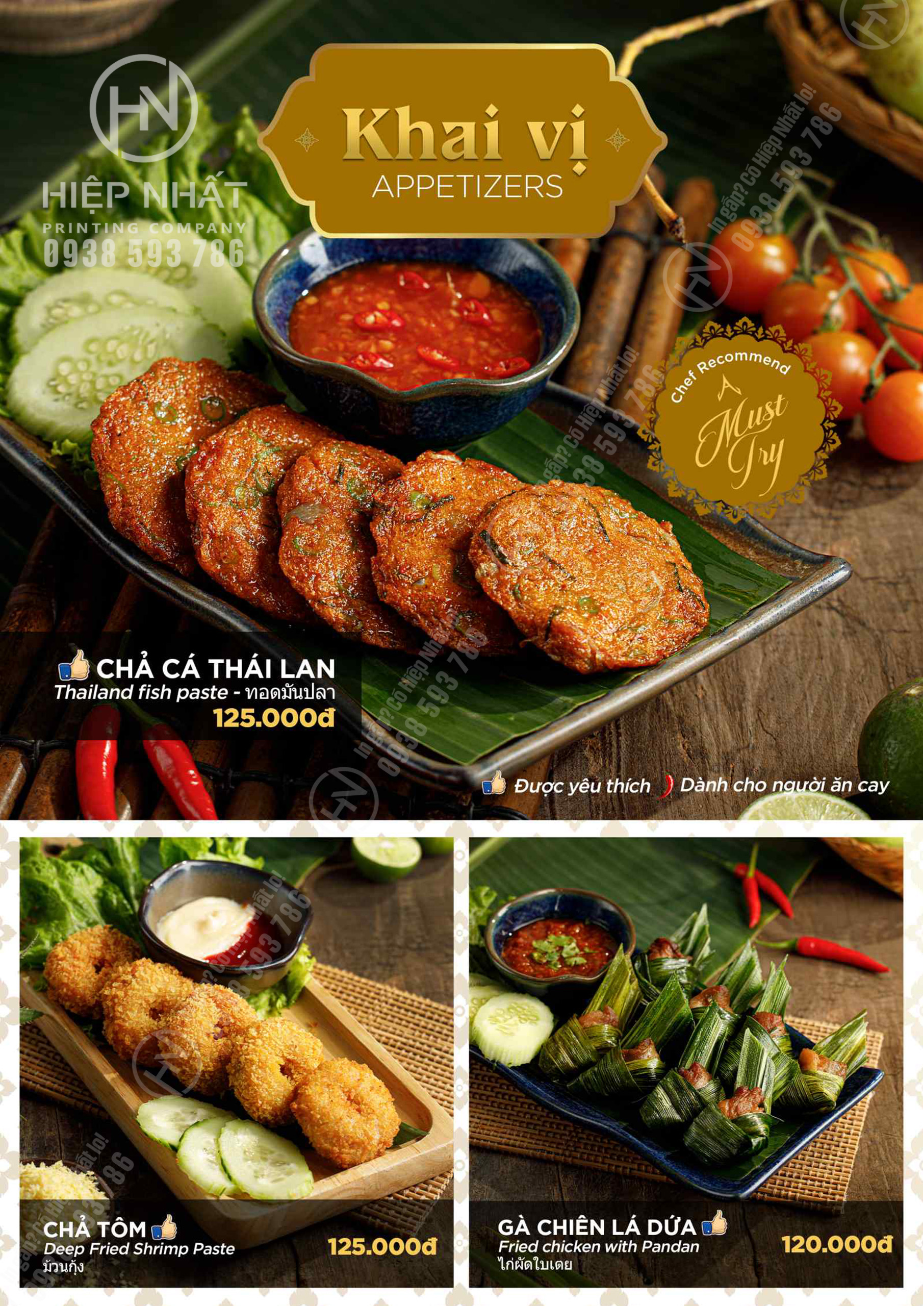 Dịch vụ in menu quán Thái - Giải pháp thu hút khách hàng hiệu quả