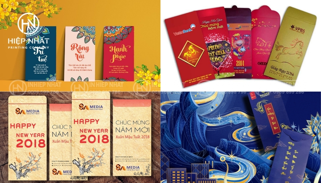 Những mẫu bao lì xì doanh nghiệp đẹp và được ưa chuộng nhất hiện nay