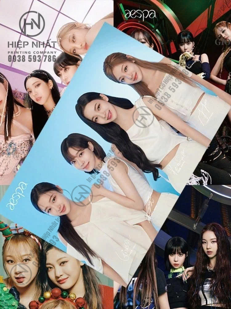 Mẫu poster in ảnh idol, người hâm mộ theo yêu cầu dán tường