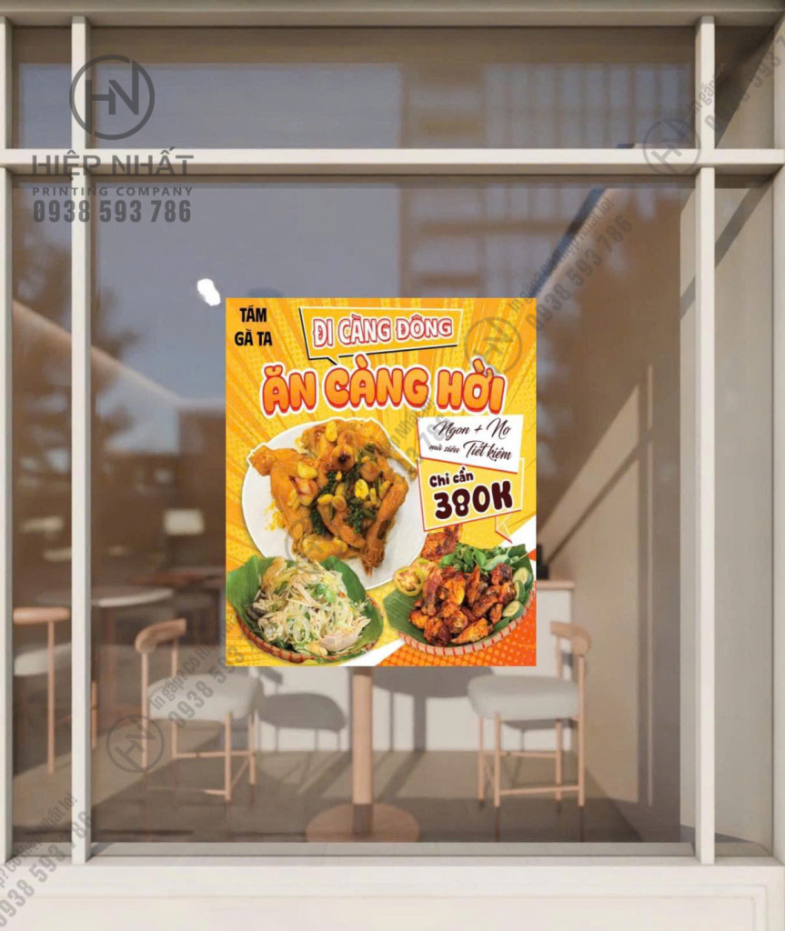 Mẫu poster quảng cáo hấp dẫn thực khách với món ăn mới