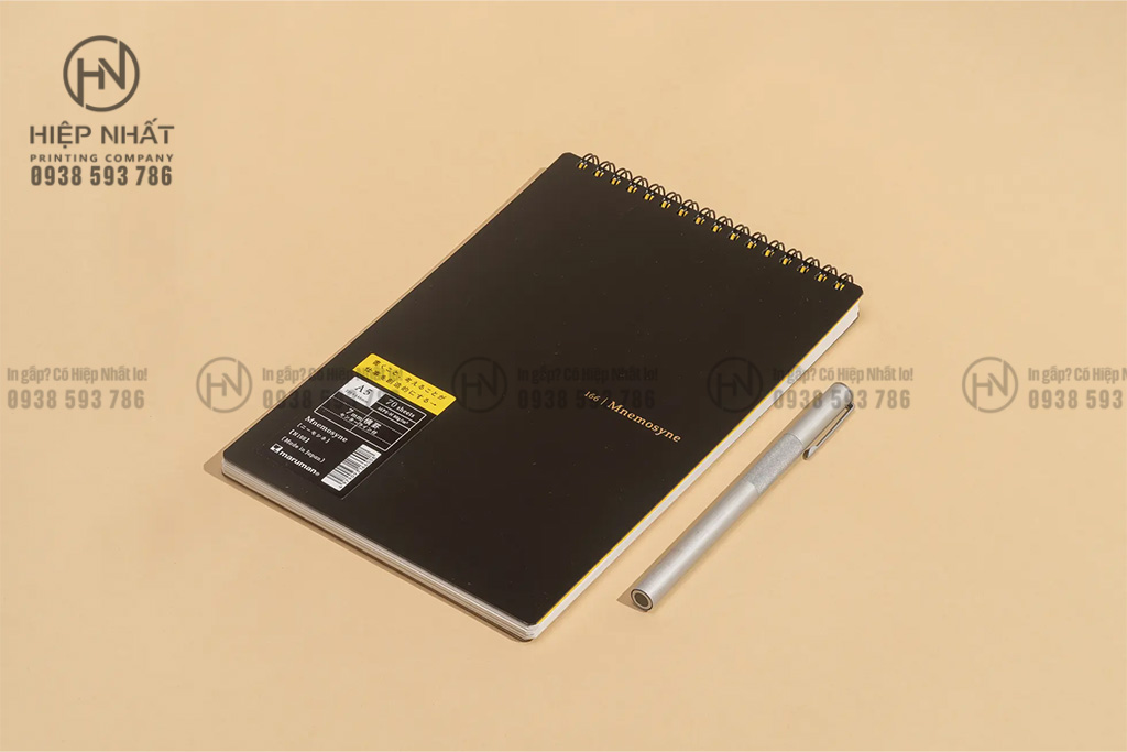 Mẫu sổ tay dạng gáy xoắn dễ dàng lật 360 độ tùy thích