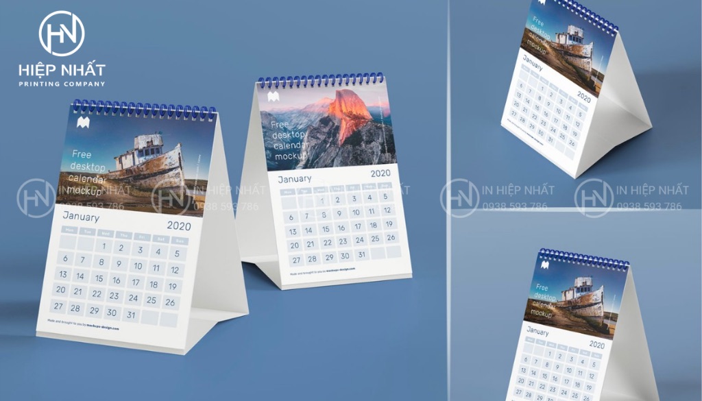 cách làm lịch để bàn mini