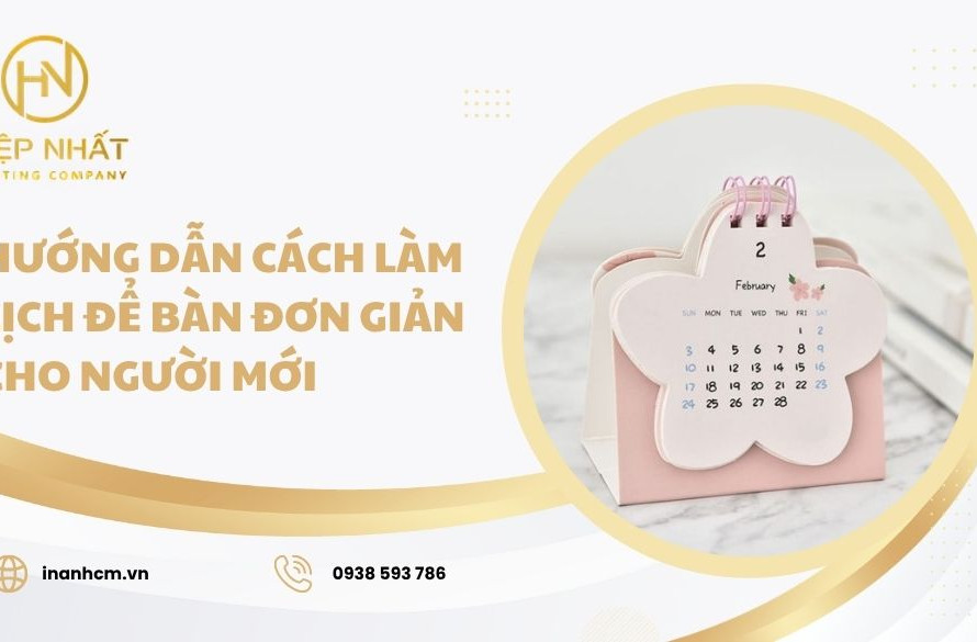 cách làm lịch để bàn handmade