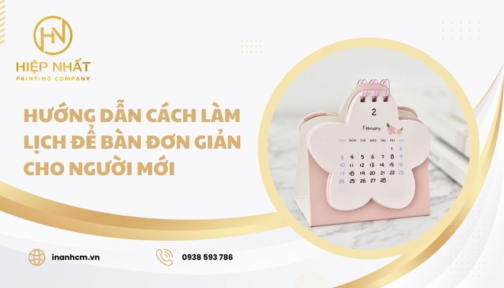 cách làm lịch để bàn handmade