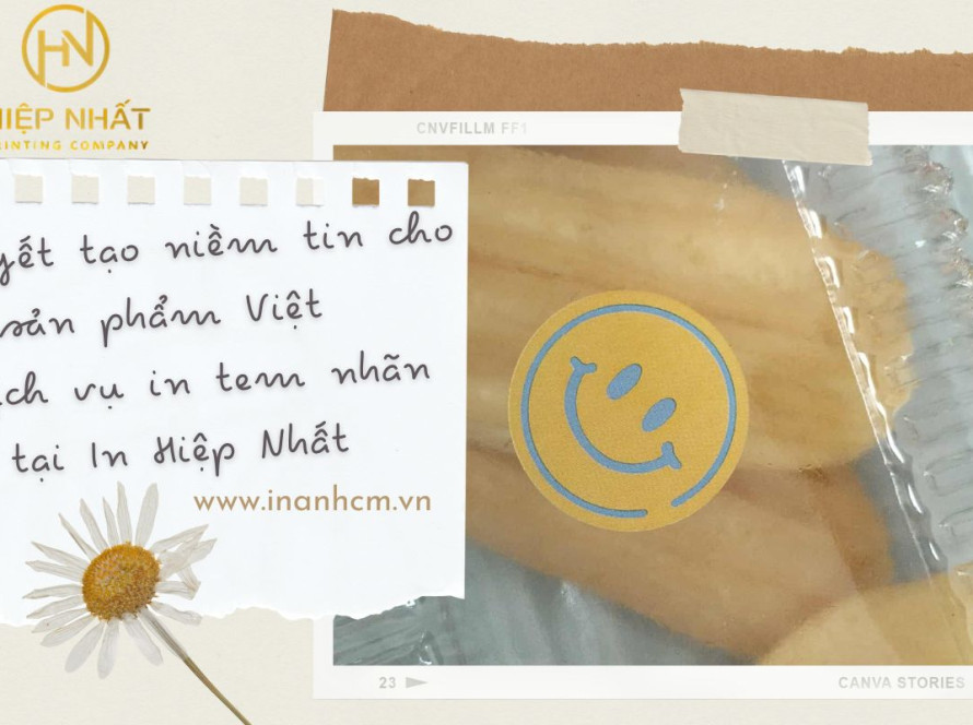 Bí quyết tạo niềm tin cho sản phẩm Việt từ dịch vụ in tem nhãn tại In Hiệp Nhất