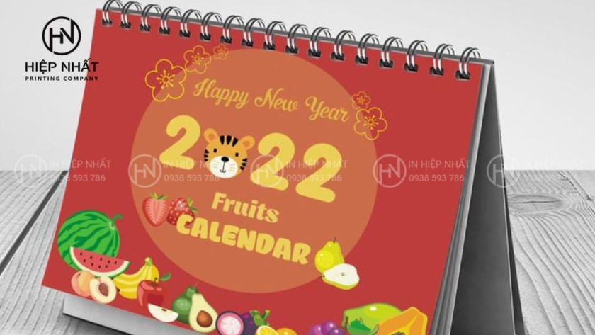 Kích thước lịch để bàn