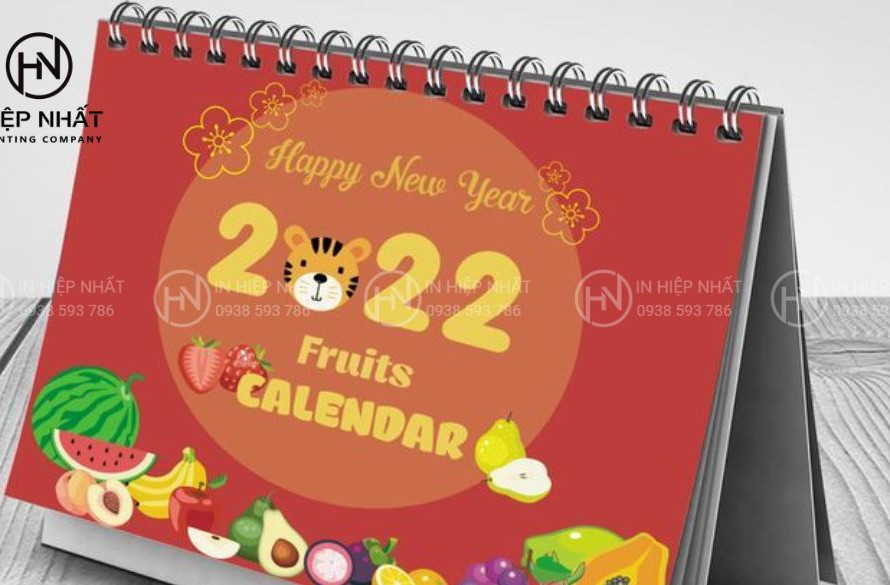 Kích thước lịch để bàn