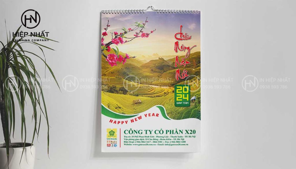 In Hiệp Nhất - Dịch vụ in lịch treo tường 7 tờ chất lượng