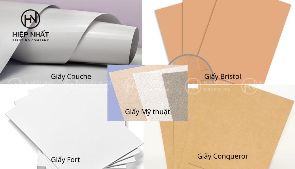 Chất liệu giấy in lịch treo tường 13 tờ