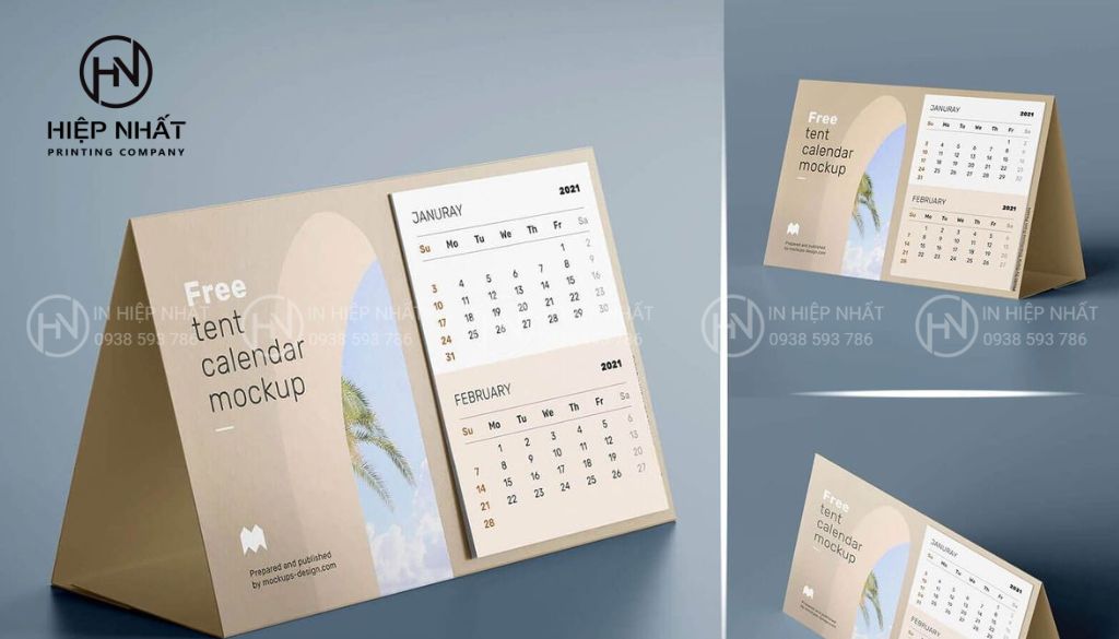 Một lịch để bàn chữ A vững chắc giúp bạn dễ dàng lật trang và theo dõi kế hoạch