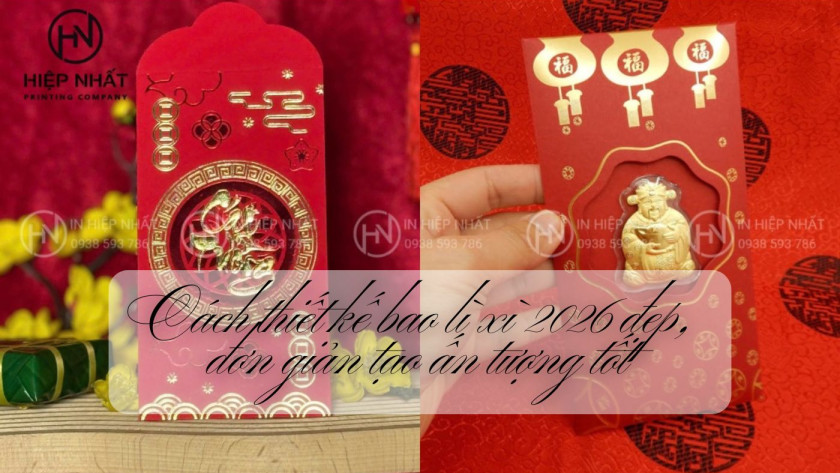 Cách thiết kế bao lì xì 2026 đẹp, đơn giản tạo ấn tượng tốt