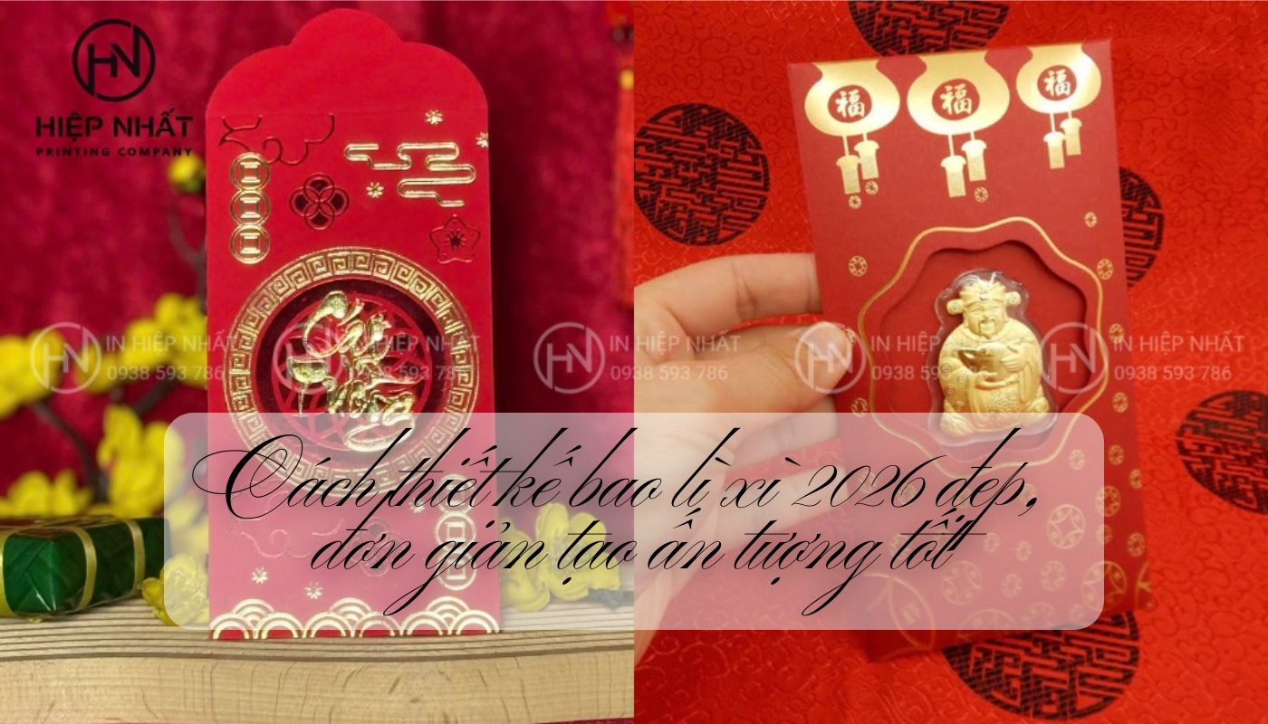 Cách thiết kế bao lì xì 2026 đẹp, đơn giản tạo ấn tượng tốt
