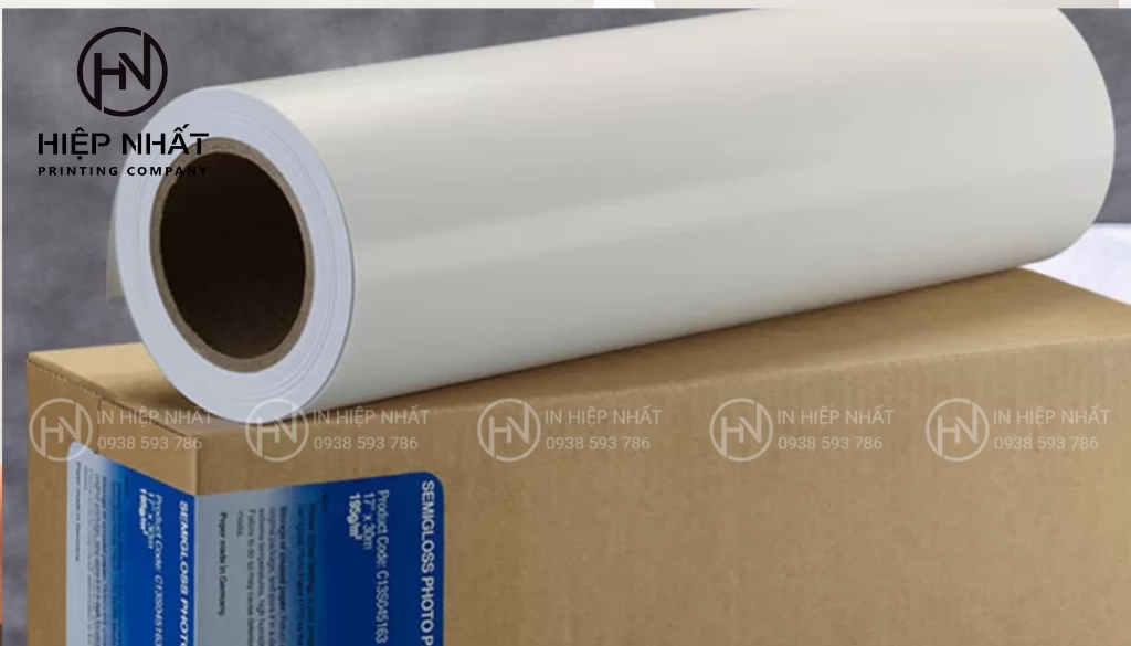 Giấy in Semi Gloss, màu trung thực, bề mặt mềm mại