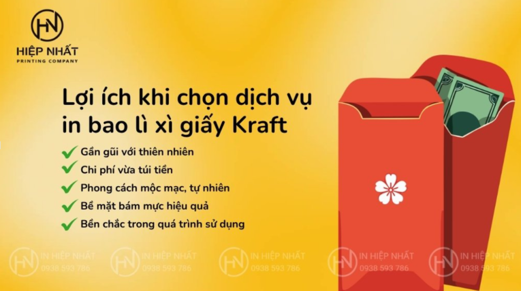 Lì xì Kraft hot vì thân thiện môi trường, chi phí hợp lý và phong cách mộc mạc, độc đáo