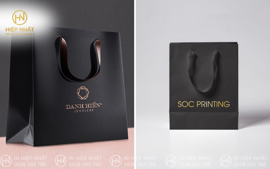 Ép kim lên túi giấy