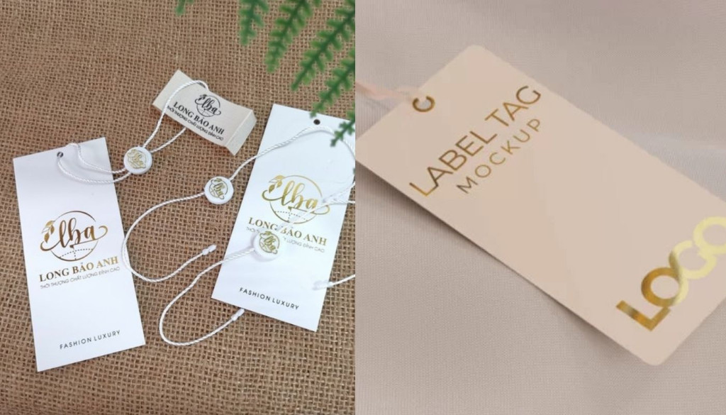 Mẫu ép nhũ thẻ tag