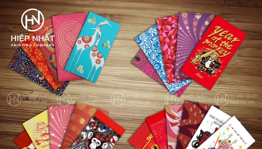 Công nghệ in offset, in lụa, ép kim là những phương pháp tối ưu chất lượng lì xì giấy Kraft