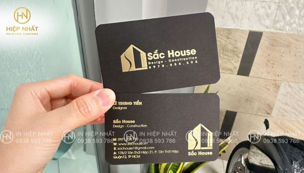 In card visit cho Designer Sắc House