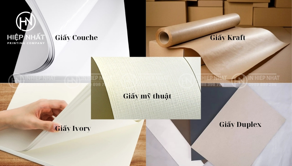 Chất liệu in lịch để bàn chữ A