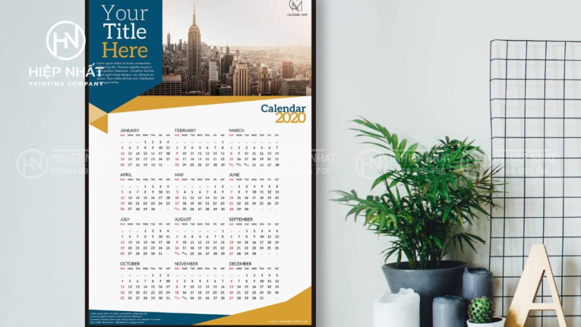 Mẫu in lịch tết số lượng ít