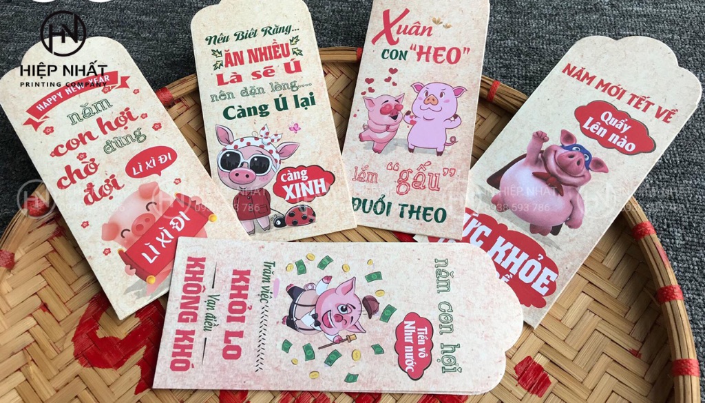 Bao lì xì với những câu nói hài hước thiết kế trẻ trung sáng tạo