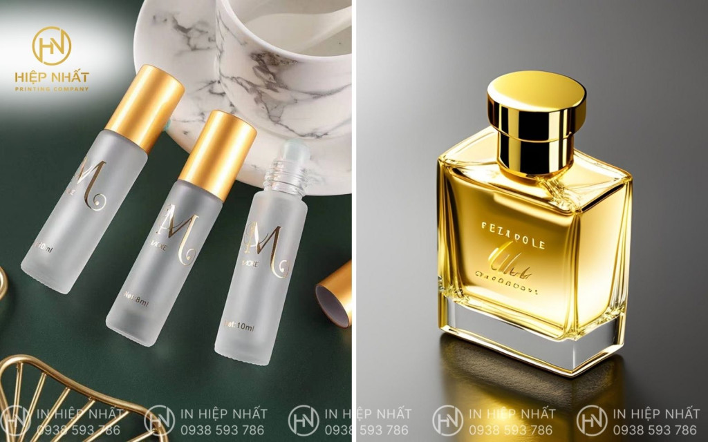 Mẫu ép kim trên chai lọ cao cấp