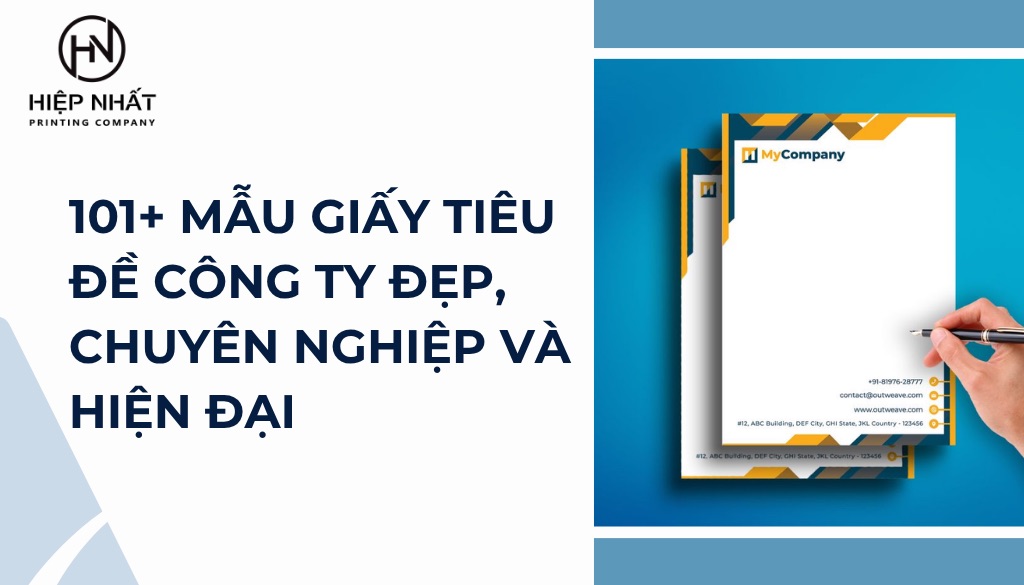 mẫu giấy tiêu đề đẹp, hiện đại