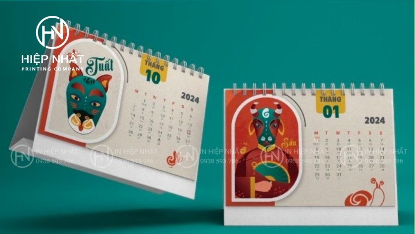 Khám phá mẫu lịch để bàn đẹp, ấn tượng cho mọi doanh nghiệp