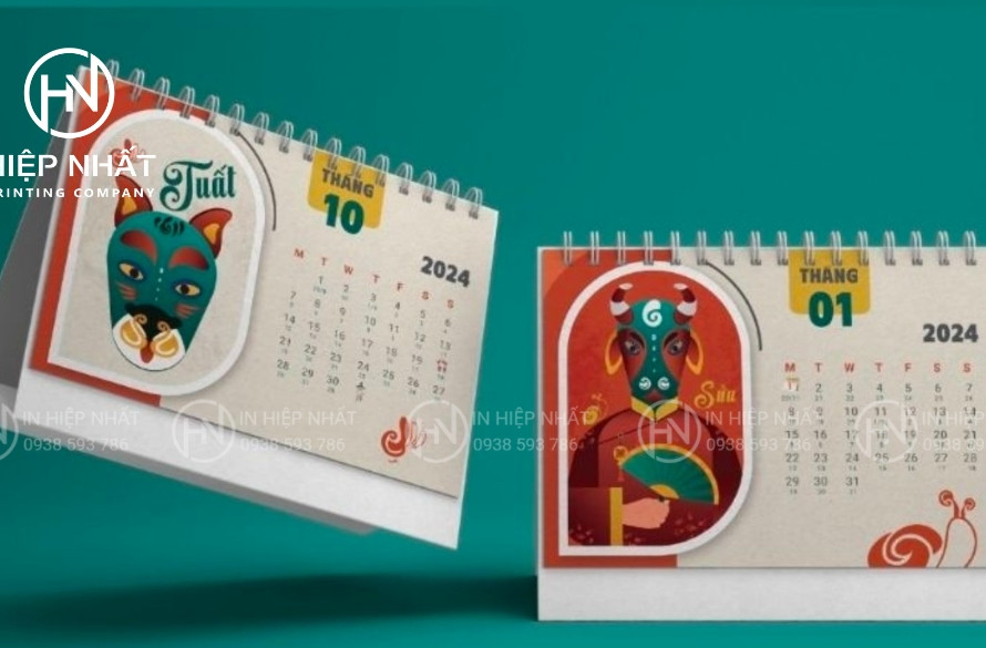 Khám phá mẫu lịch để bàn đẹp, ấn tượng cho mọi doanh nghiệp