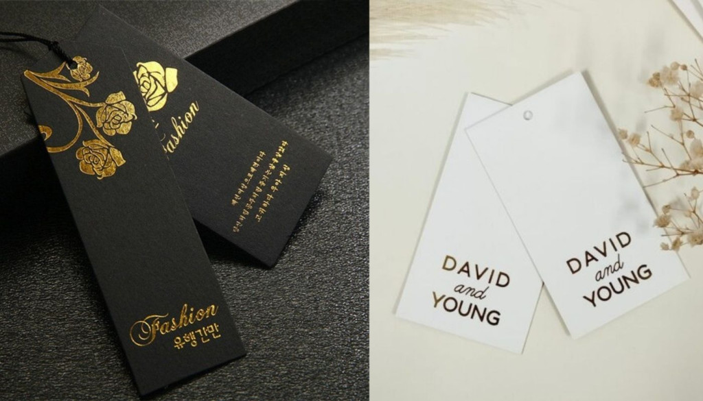 Tag ép nhũ giúp sản phẩm nổi bật và tăng độ nhận diện thương hiệu